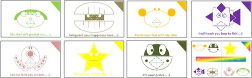 Product picture pop up card 2 -Aquatic friends reminder - PLR